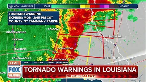 tornado warning louisiana